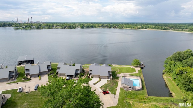 321 Harbor Point Pl, Springfield, IL 62712 - drone / aerial view of a nearby body of water