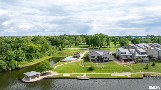 321 Harbor Point Pl, Springfield, IL 62712 - drone / aerial view of a nearby body of water