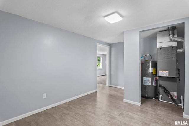 utilities with electric water heater and heating unit