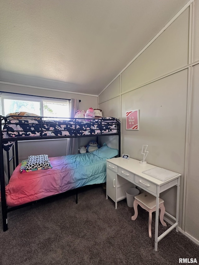 209 Brookview Dr, Abingdon, IL 61410 - carpeted bedroom with vaulted ceiling