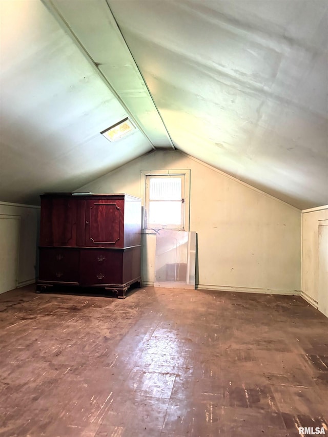 461 W Fremont St, Galesburg, IL 61401 - additional living space featuring vaulted ceiling and wood finished floors