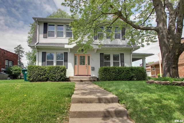 806 S 24th St, Quincy, IL 62301 - view of front facade with a front yard