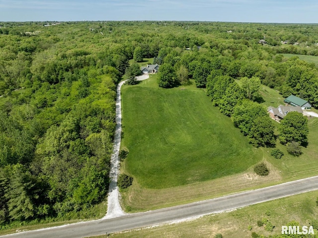 4629 Hidden Cove Rd, Quincy, IL 62305 - bird's eye view of a heavily wooded area