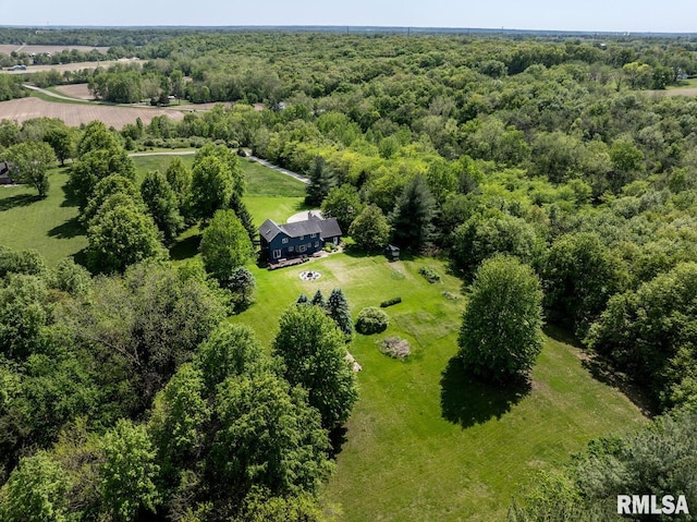 4629 Hidden Cove Rd, Quincy, IL 62305 - overview of rural landscape featuring a heavily wooded area