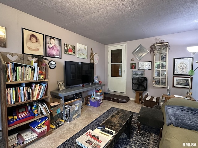 810 NW 7th Ave, Galva, IL 61434 - living area featuring a textured ceiling