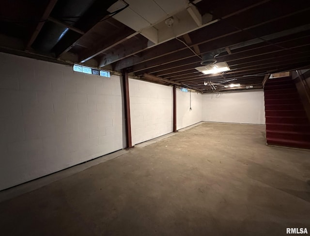 810 NW 7th Ave, Galva, IL 61434 - basement with stairs