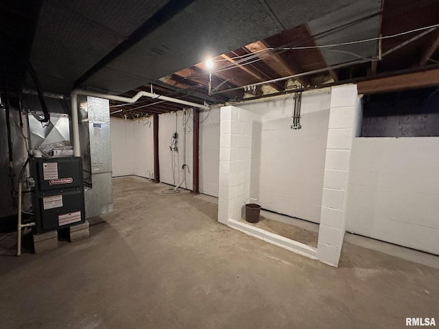 810 NW 7th Ave, Galva, IL 61434 - unfinished basement with heating unit
