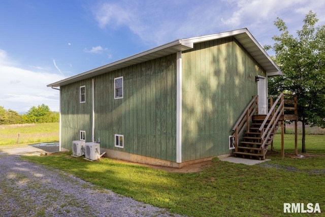1460 Rushing Rd, Simpson, IL 62985 - view of home's exterior featuring a yard and a cooling unit