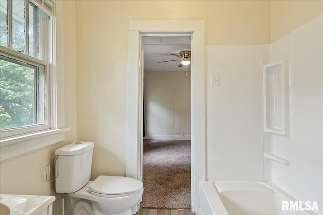 708 E 5th St, Pana, IL 62557 - bathroom with ceiling fan and vanity