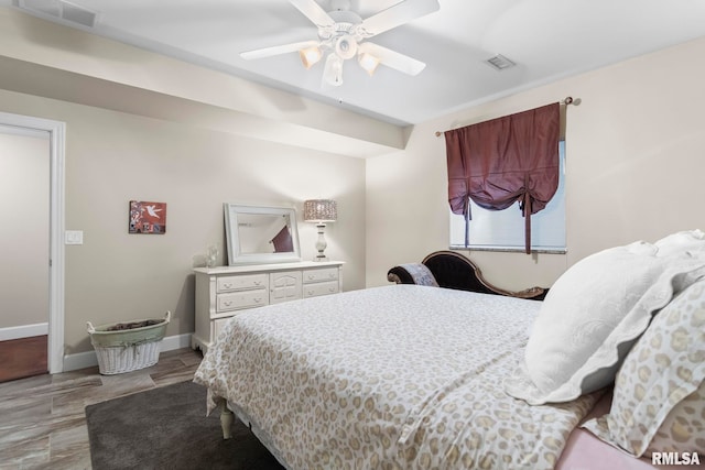 4901 Wildcat Run, Springfield, IL 62711 - bedroom with baseboards and ceiling fan