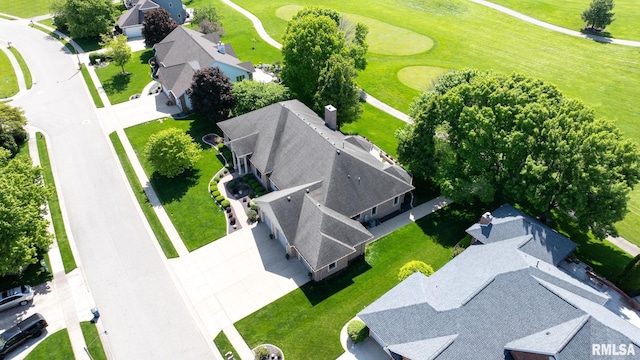 4901 Wildcat Run, Springfield, IL 62711 - aerial perspective of suburban area with a local golf course