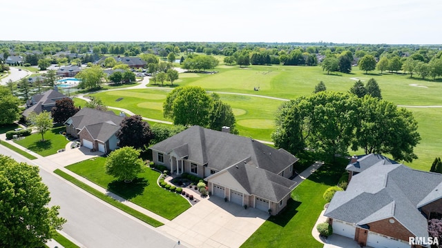 4901 Wildcat Run, Springfield, IL 62711 - aerial view of residential area featuring a golf course