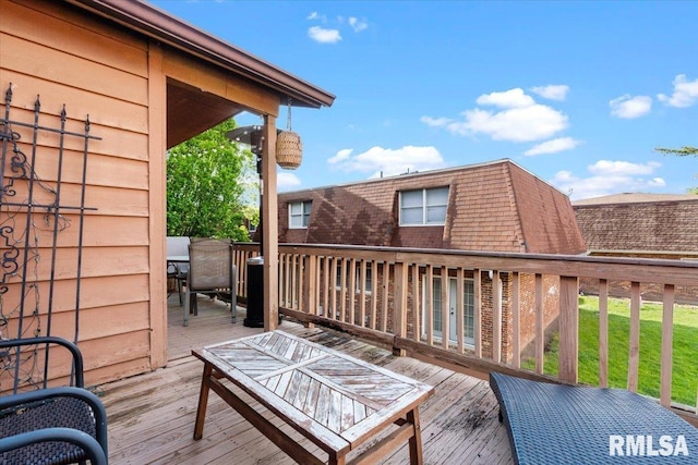 160 S Durkin Dr Unit 11, Springfield, IL 62704 - view of wooden deck