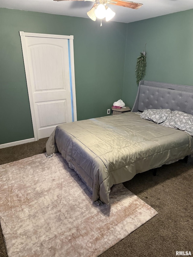 2853 Hoover Ave, Springfield, IL 62703 - carpeted bedroom featuring ceiling fan