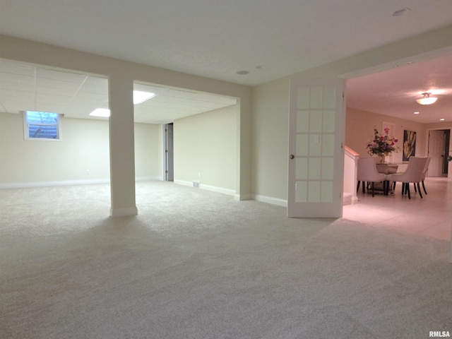 505 Clipper Rd, Springfield, IL 62704 - finished basement with carpet and baseboards