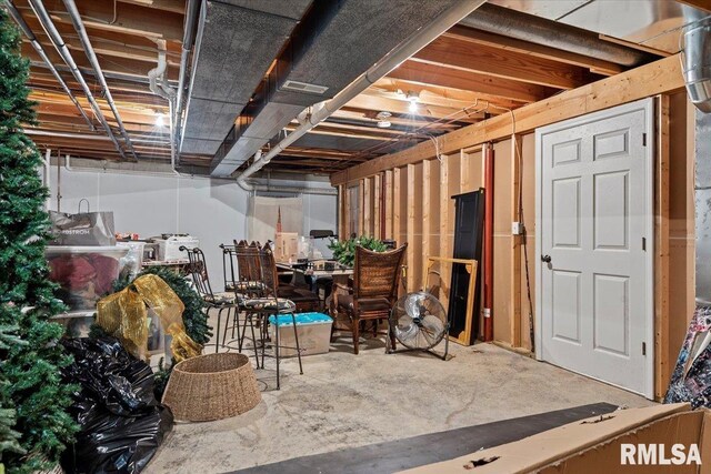 505 Clipper Rd, Springfield, IL 62704 - view of unfinished below grade area