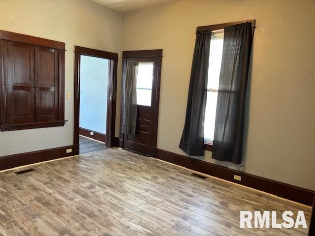 412 Pine St, Greenfield, IL 62044 - entryway featuring wood finished floors and baseboards