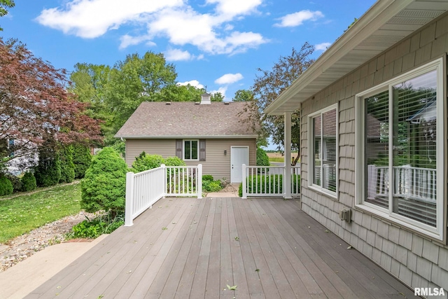 1625 Grace Ridge Rd, New Berlin, IL 62670 - view of deck