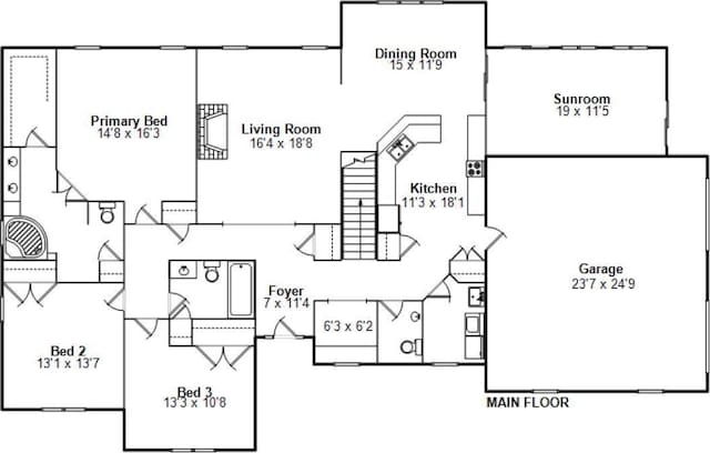 1625 Grace Ridge Rd, New Berlin, IL 62670 - property floor plan