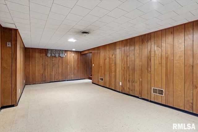 1816 S Street Ct, Springfield, IL 62703 - finished basement with wood walls and light flooring