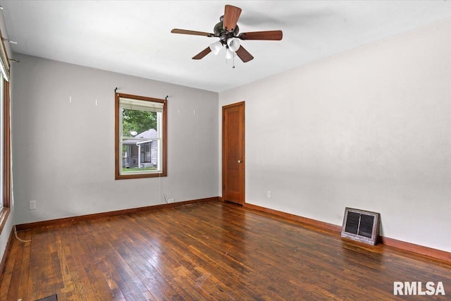 1816 S Street Ct, Springfield, IL 62703 - unfurnished room featuring hardwood / wood-style floors, ceiling fan, and baseboards