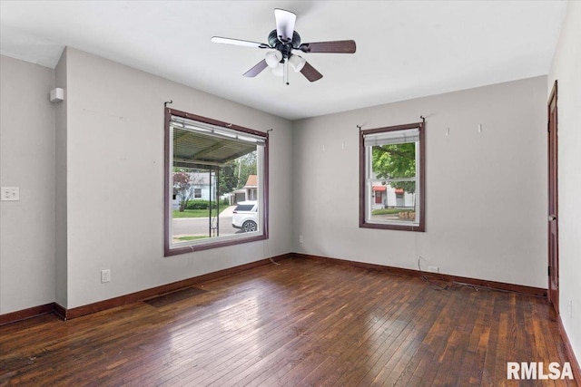 1816 S Street Ct, Springfield, IL 62703 - unfurnished room with plenty of natural light, wood-type flooring, and baseboards