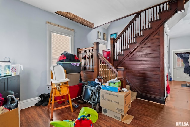 108 S Macarthur Blvd, Springfield, IL 62704 - recreation room featuring wood finished floors, healthy amount of natural light, and baseboards