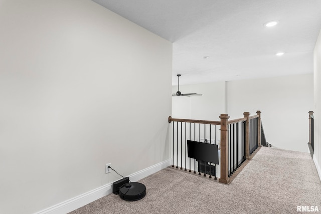 1915 Parthenon Ct, Chatham, IL 62629 - corridor with carpet, baseboards, and recessed lighting