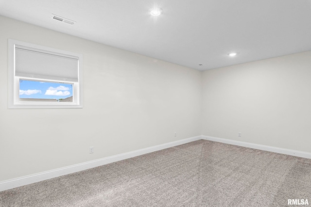 1915 Parthenon Ct, Chatham, IL 62629 - spare room featuring recessed lighting, carpet floors, and baseboards