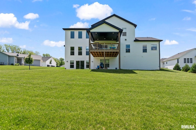 1915 Parthenon Ct, Chatham, IL 62629 - back of house with a lawn