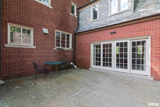 view of patio / terrace with french doors