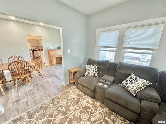 103 N Ohio Ave, Abingdon, IL 61410 - living room with light wood-type flooring and baseboards