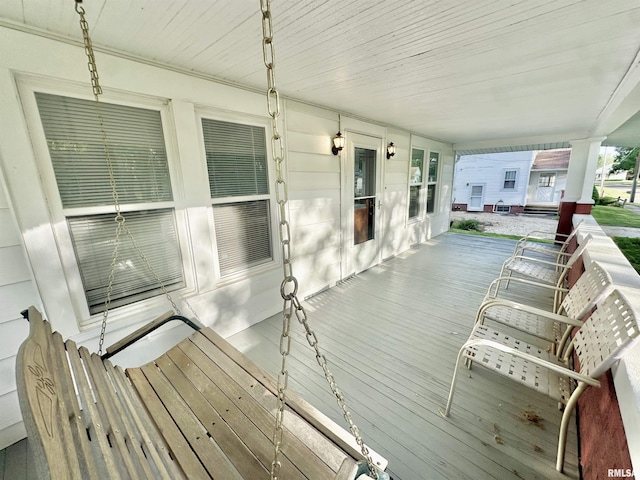 103 N Ohio Ave, Abingdon, IL 61410 - wooden deck with a porch