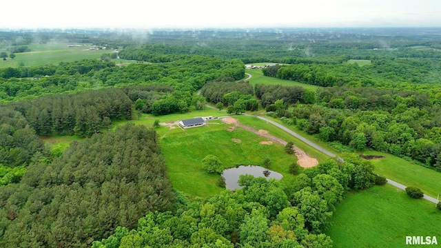 142 Oak Rd, Harrisburg, IL 62946 - overview of rural landscape featuring a forest