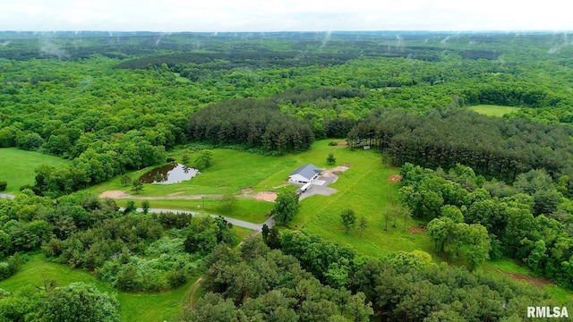 142 Oak Rd, Harrisburg, IL 62946 - aerial view of a forest and a large body of water