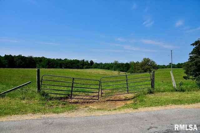 7059 Midway Rd, Metropolis, IL 62960 - gate featuring a rural view and fence