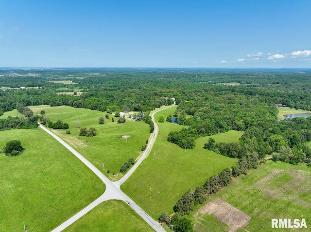 7059 Midway Rd, Metropolis, IL 62960 - drone / aerial view of a heavily wooded area and a nearby body of water