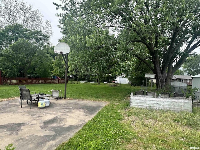 335 E S St, Mendon, IL 62351 - view of yard with a patio area and an outdoor fire pit