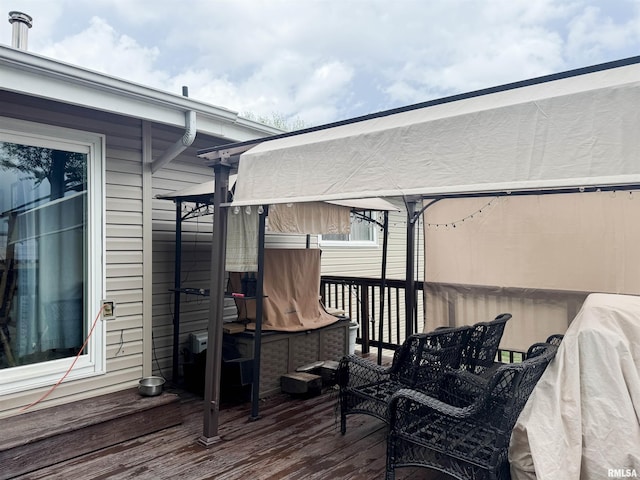 1666 Outrigger Rd, Galesburg, IL 61401 - view of wooden deck