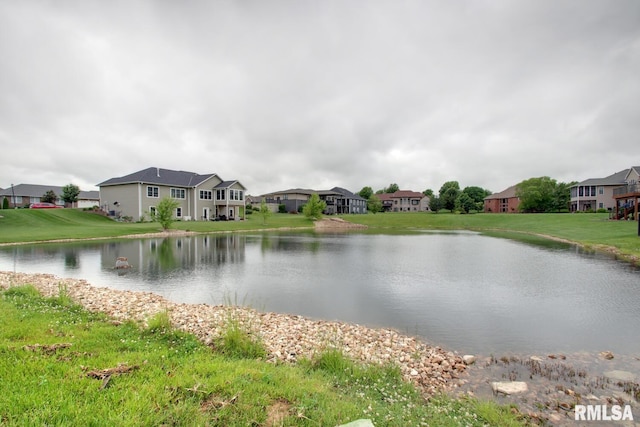 4619 Trinity Lakes Dr, Quincy, IL 62305 - water view with nearby suburban area