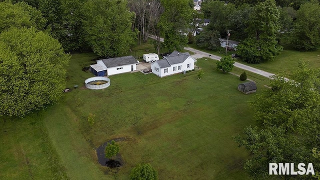 607 E 3rd St, Kinmundy, IL 62854 - aerial view of property's location