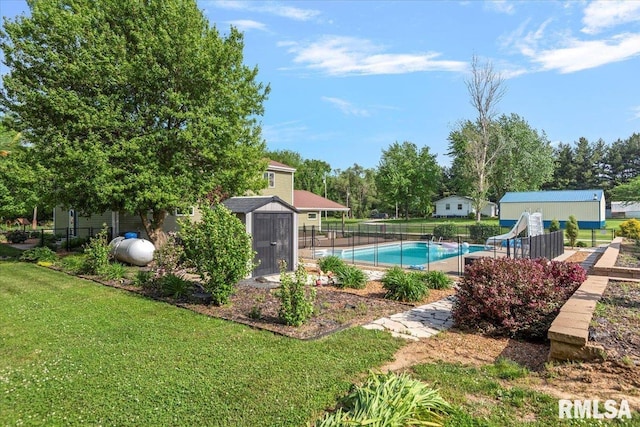 4101 N 8th St, Springfield, IL 62707 - view of pool with a water slide