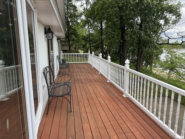 18382 N Quiver Beach Rd, Havana, IL 62644 - view of wooden deck
