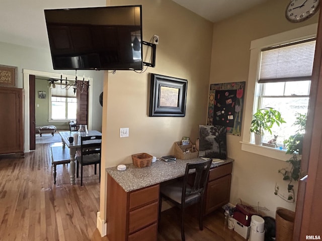 118 W Clark St, Havana, IL 62644 - home office with light wood finished floors