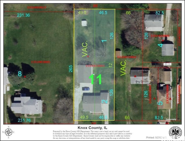 709 W Monmouth St, Abingdon, IL 61410 - map of property location