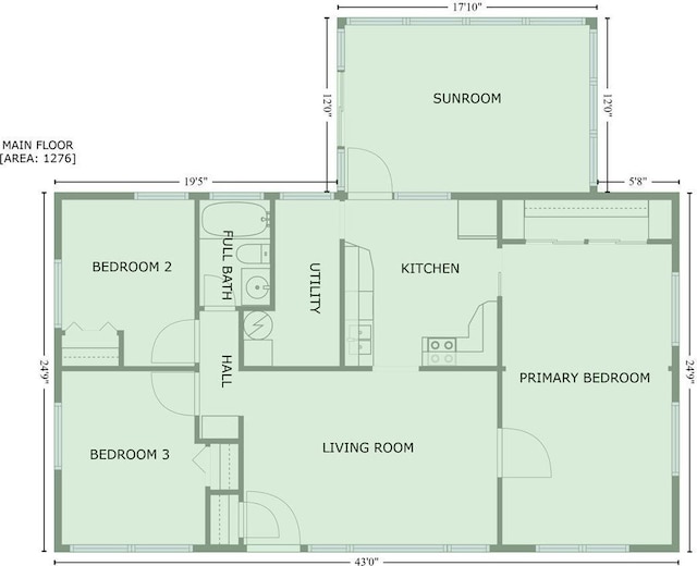 3225 Saxony Rd, Springfield, IL 62703 - floor plan / room layout