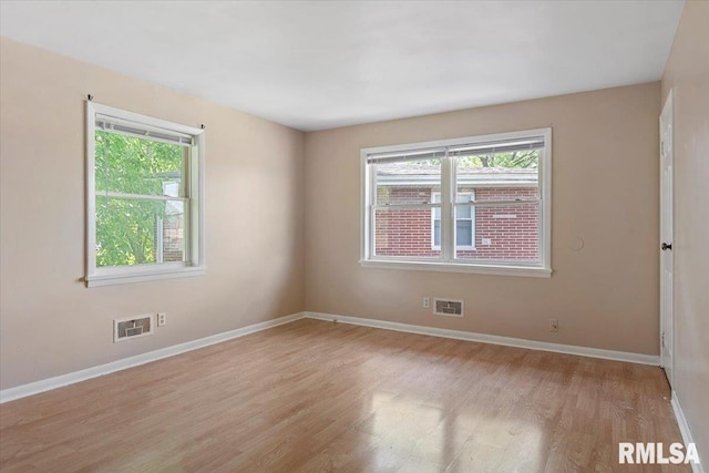 2309 W Lawrence Ave, Springfield, IL 62704 - spare room with plenty of natural light, light wood-style floors, and baseboards