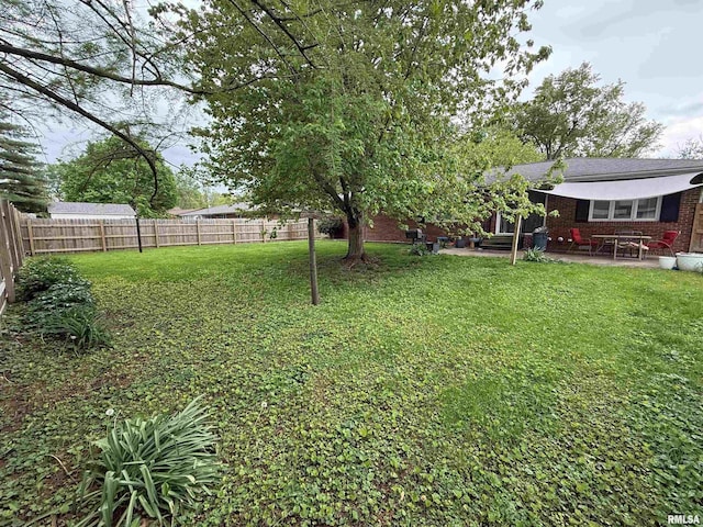 1352 N Lawrence Ave, Taylorville, IL 62568 - view of yard with a patio area