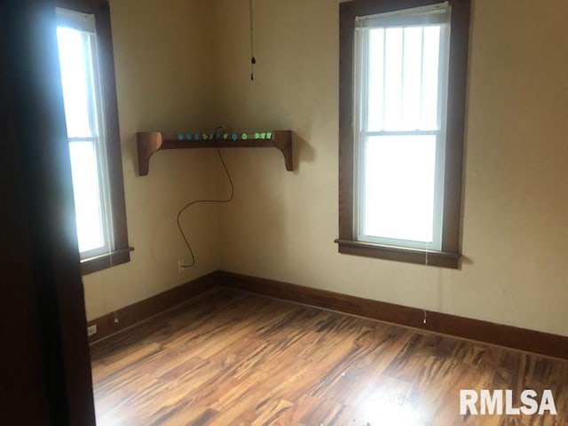 216 W Church St, Palmyra, MO 63461 - empty room featuring plenty of natural light and wood finished floors
