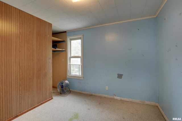 2911 Hampshire St, Quincy, IL 62301 - spare room with carpet flooring, ornamental molding, and baseboards